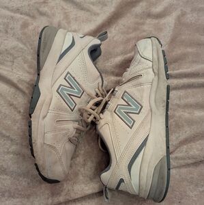 New Balance Cream and Gray Sneakers